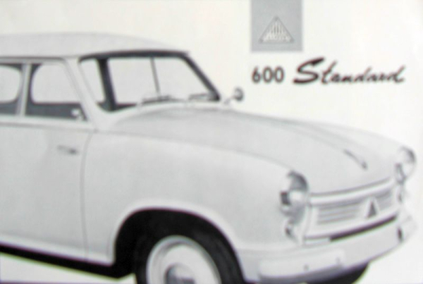 Lloyd 600 Standard Modelprogram 1952 Carbrochure (10135)